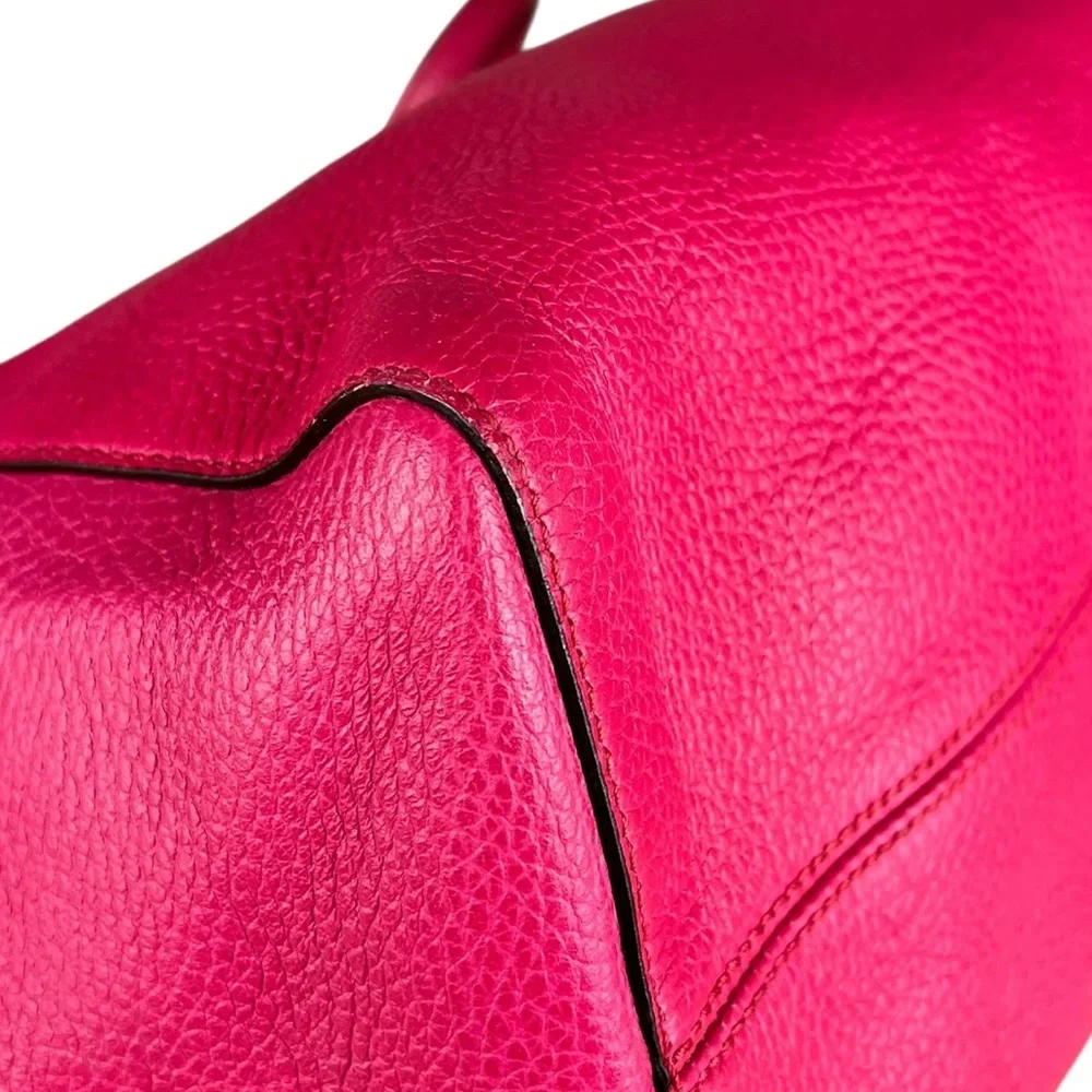 GUCCI PINK SWING TOTE 354408 pebbled leather Shopper Travel Work Everyday Bag EC - Picture 9 of 16